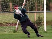 19 May 1997; Shay Given during a Republic of Ireland training session at AUL Complex in Clonshaugh, Dublin. Photo by David Maher/Sportsfile