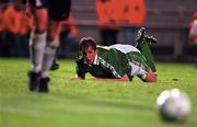 21 May 1997; Tony Cascarino of Republic of Ireland during the FIFA World Cup 1998 Group 8 Qualifying match between Republic of Ireland and Liechtenstein at Lansdowne Road in Dublin. Photo by Brendan Moran/Sportsfile