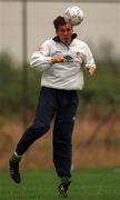 31 August 1998; Tony Cascarino during a Republic of Ireland training session at AUL Complex in Clonshaugh, Dublin. Photo by David Maher/Sportsfile