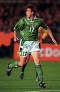 14 October 1998; Tony Cascarino of Republic of Ireland during the UEFA EURO 2000 Group 8 Qualifying match between Republic of Ireland and Malta at Lansdowne Road in Dublin. Photo by Brendan Moran/Sportsfile