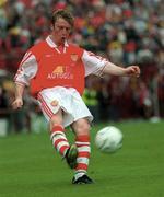 1 August 1998; Trevor Molloy of St Patrick's Athletic during the Carlsberg Trophy match between St Patrick's Athletic and Lazio at Lansdowne Road in Dublin. Photo by David Maher/Sportsfile