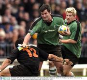 31 January 2004; Tim Allnut, Connacht captain, in action against David Douy, Narbonne. Parker Pen Challenge Cup Quarter Final, second leg, Connacht v Narbonne, Sportsground, Galway. Picture credit;  SPORTSFILE *EDI*