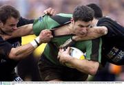 31 January 2004; Darren Yapp, Connacht, in action against David Douy, Narbonne. Parker Pen Challenge Cup Quarter Final, second leg, Connacht v Narbonne, Sportsground, Galway. Picture credit;  SPORTSFILE *EDI*
