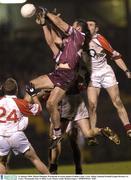 31 January 2004; Martin Flanagan, Westmeath, in action against Graham Canty, Cork. Allianz National Football League Division 1A, Cork v Westmeath, Pairc Ui Rinn, Cork. Picture credit; Damien Eagers / SPORTSFILE *EDI*