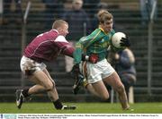 1 February 2004; Brian Farrell, Meath, in action against Michael Comer, Galway. Allianz National Football League Division 1B, Meath v Galway, Pairc Tailteann, Navan, Co. Meath. Picture credit; Ray McManus / SPORTSFILE *EDI*