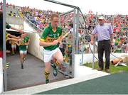 7 July 2013; Colm Cooper, Kerry, leads his team-mates on to the field for the second-half of the game. Munster GAA Football Senior Championship Final, Kerry v Cork, Fitzgerald Stadium, Killarney, Co. Kerry. Picture credit: Barry Cregg / SPORTSFILE
