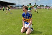 7 July 2013; A dejected Alan Tynan, Tipperary, after the game. Electric Ireland Munster GAA Football Minor Championship Final, Kerry v Tipperary, Fitzgerald Stadium, Killarney, Co. Kerry. Picture credit: Barry Cregg / SPORTSFILE
