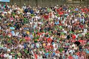 7 July 2013; Spectators during the game. Munster GAA Football Senior Championship Final, Kerry v Cork, Fitzgerald Stadium, Killarney, Co. Kerry. Picture credit: Diarmuid Greene / SPORTSFILE