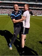 7 July 2013; Dublin manager Anthony Daly and goalkeeper Gary Maguire celebrate after the game. Leinster GAA Hurling Senior Championship Final, Galway v Dublin, Croke Park, Dublin. Picture credit: Ray McManus / SPORTSFILE