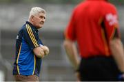 6 July 2013; Clare manager Mick O'Dwyer. GAA Football All-Ireland Senior Championship, Round 2, Clare v Laois, Cusack Park, Ennis, Co. Clare. Picture credit: Diarmuid Greene / SPORTSFILE