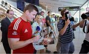 10 July 2013; Brian O'Driscoll, British & Irish Lions, pictured on his arrival home following the side's series victory over Australia in the British & Irish Lions Tour 2013. Dublin Airport, Dublin. Picture credit: Brian Lawless / SPORTSFILE