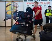 10 July 2013; Brian O'Driscoll, British & Irish Lions, pictured on his arrival home following the side's series victory over Australia in the British & Irish Lions Tour 2013. Dublin Airport, Dublin. Picture credit: Brian Lawless / SPORTSFILE