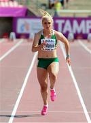11 July 2013; Team Ireland's Catherine McManus on her way to winning her round 1 heat of the Women's 100m equalling her personal best time of 11:74sec. European Athletics U23 Championships, Tampere, Finland. Photo by Sportsfile