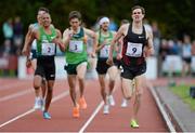 2 July 2013; Cameron Page, Australia, right, on his way to winning the 1 Mile Men at the 62nd Cork City Sports. Cork Institute of Technology, Bishopstown, Cork. Picture credit: Diarmuid Greene / SPORTSFILE