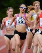 2 July 2013; Laura Crowe, Ireland, on her way to finishing fourth in the 800m Women at the 62nd Cork City Sports. Cork Institute of Technology, Bishopstown, Cork. Picture credit: Diarmuid Greene / SPORTSFILE