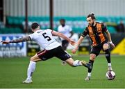 26 February 2021; Jesus Perez of Dundalk in action against Rob Cornwall of Bohemians during the pre-season friendly match between Dundalk and Bohemians at Oriel Park in Dundalk, Louth. Photo by Seb Daly/Sportsfile