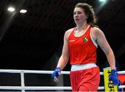 26 February 2021; Aoife O'Rourke of Ireland after being defeated by Naomi Graham of United States in their women's middleweight 75kg semi-final bout at the AIBA Strandja Memorial Boxing Tournament in Sofia, Bulgaria. Photo by Alex Nicodim/Sportsfile