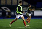 26 February 2021; Joey Carbery of Munster during the warm up ahead of the Guinness PRO14 match between Cardiff Blues and Munster at Cardiff Arms Park in Cardiff, Wales. Photo by Chris Fairweather/Sportsfile