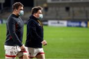 26 February 2021; Eric O'Sullivan and Ross Kane of Ulster prior to the Guinness PRO14 match between Ulster and Ospreys at Kingspan Stadium in Belfast. Photo by John Dickson/Sportsfile