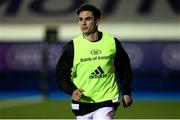 26 February 2021; Joey Carbery of Munster warms up ahead of the Guinness PRO14 match between Cardiff Blues and Munster at Cardiff Arms Park in Cardiff, Wales. Photo by Gareth Everett/Sportsfile