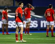 26 February 2021; Joey Carbery of Munster during the Guinness PRO14 match between Cardiff Blues and Munster at Cardiff Arms Park in Cardiff, Wales. Photo by Chris Fairweather/Sportsfile