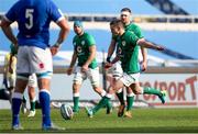 27 February 2021; Jonathan Sexton of Ireland kicks a penalty during the Guinness Six Nations Rugby Championship match between Italy and Ireland at Stadio Olimpico in Rome, Italy. Photo by Roberto Bregani/Sportsfile