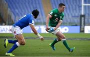 27 February 2021; Jonathan Sexton of Ireland in action against Juan Ignacio Brex of Italy during the Guinness Six Nations Rugby Championship match between Italy and Ireland at Stadio Olimpico in Rome, Italy. Photo by Roberto Bregani/Sportsfile