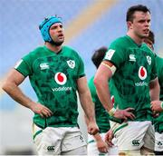 27 February 2021; Tadhg Beirne, left, and James Ryan of Ireland during the Guinness Six Nations Rugby Championship match between Italy and Ireland at Stadio Olimpico in Rome, Italy. Photo by Roberto Bregani/Sportsfile