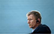 28 February 2021; Leinster head coach Leo Cullen prior to during the Guinness PRO14 match between Leinster and Glasgow Warriors at the RDS Arena in Dublin. Photo by Harry Murphy/Sportsfile