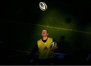 28 February 2021; Hugh O'Sullivan of Leinster prior to the Guinness PRO14 match between Leinster and Glasgow Warriors at the RDS Arena in Dublin. Photo by Harry Murphy/Sportsfile