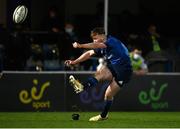 28 February 2021; David Hawkshaw of Leinster kicks a conversion during the Guinness PRO14 match between Leinster and Glasgow Warriors at the RDS Arena in Dublin. Photo by Harry Murphy/Sportsfile