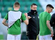 28 February 2021; Robbie Keane, a member of the Shamrock Rovers backroom team, before the pre-season friendly match between Shamrock Rovers and Cork City at Tallaght Stadium in Dublin. Photo by Stephen McCarthy/Sportsfile