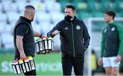 28 February 2021; Robbie Keane, a member of the Shamrock Rovers backroom team, before the pre-season friendly match between Shamrock Rovers and Cork City at Tallaght Stadium in Dublin. Photo by Stephen McCarthy/Sportsfile