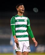 28 February 2021; Danny Mandroiu of Shamrock Rovers during the pre-season friendly match between Shamrock Rovers and Cork City at Tallaght Stadium in Dublin. Photo by Stephen McCarthy/Sportsfile