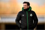 28 February 2021; Shamrock Rovers manager Stephen Bradley during the pre-season friendly match between Shamrock Rovers and Cork City at Tallaght Stadium in Dublin. Photo by Stephen McCarthy/Sportsfile