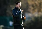 28 February 2021; Shamrock Rovers manager Stephen Bradley during the pre-season friendly match between Shamrock Rovers and Cobh Ramblers at Roadstone Group Sports Club in Dublin. Photo by Stephen McCarthy/Sportsfile