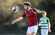 28 February 2021; Conor Drinan of Cobh Ramblers during the pre-season friendly match between Shamrock Rovers and Cobh Ramblers at Roadstone Group Sports Club in Dublin. Photo by Stephen McCarthy/Sportsfile