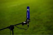 28 February 2021; A general view of a Leinster Rugby TV microphone following the Guinness PRO14 match between Leinster and Glasgow Warriors at the RDS Arena in Dublin. Photo by Ramsey Cardy/Sportsfile
