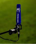 28 February 2021; A general view of a Leinster Rugby TV microphone following the Guinness PRO14 match between Leinster and Glasgow Warriors at the RDS Arena in Dublin. Photo by Ramsey Cardy/Sportsfile