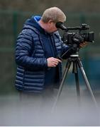 2 March 2021; Videographer Gavin Owens during Leinster Rugby squad training at UCD in Dublin. Photo by Ramsey Cardy/Sportsfile