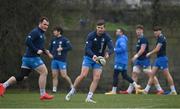 2 March 2021; Ross Byrne, right, and Peter Dooley during Leinster Rugby squad training at UCD in Dublin. Photo by Ramsey Cardy/Sportsfile