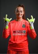 2 March 2021; Goalkeeper Naoisha McAloon during a Peamount United portrait session ahead of the 2021 SSE Airtricity Women's National League season at PRL Park in Greenogue, Dublin. Photo by Stephen McCarthy/Sportsfile