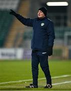 3 March 2021; Cabinteely assistant coach Eddie Gormley during the pre-season friendly match between Shamrock Rovers and Cabinteely at Tallaght Stadium in Dublin. Photo by Seb Daly/Sportsfile