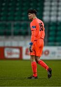 3 March 2021; Luke Gratzer of Cabinteely during the pre-season friendly match between Shamrock Rovers and Cabinteely at Tallaght Stadium in Dublin. Photo by Seb Daly/Sportsfile