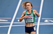 4 March 2021; Michelle Finn of Ireland finishes her heat of the Women's 3000m during the European Indoor Athletics Championships at Arena Torun in Torun, Poland. Photo by Sam Barnes/Sportsfile