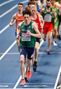 4 March 2021; Luke McCann of Ireland leads the field in his heat of the Men's 1500m during the European Indoor Athletics Championships at Arena Torun in Torun, Poland. Photo by Sam Barnes/Sportsfile