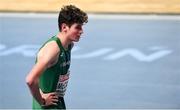 4 March 2021; Luke McCann of Ireland after finishing fifth in his heat of the Men's 1500m during the European Indoor Athletics Championships at Arena Torun in Torun, Poland. Photo by Sam Barnes/Sportsfile