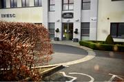 5 March 2021; A general view of the IHRB offices at the Curragh Racecourse in Kildare prior to racehorse trainer Gordon Elliott appearing before the Irish Horseracing Regulatory Board’s referrals committee. Photo by David Fitzgerald/Sportsfile