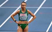 5 March 2021; Sharlene Mawdsley of Ireland prior to her heat of the Women's 400m during the first session on day one of the European Indoor Athletics Championships at Arena Torun in Torun, Poland. Photo by Sam Barnes/Sportsfile