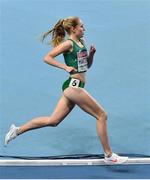 5 March 2021; Georgie Hartigan of Ireland competes in the Women's 800m heats during the first session on day one of the European Indoor Athletics Championships at Arena Torun in Torun, Poland. Photo by Sam Barnes/Sportsfile